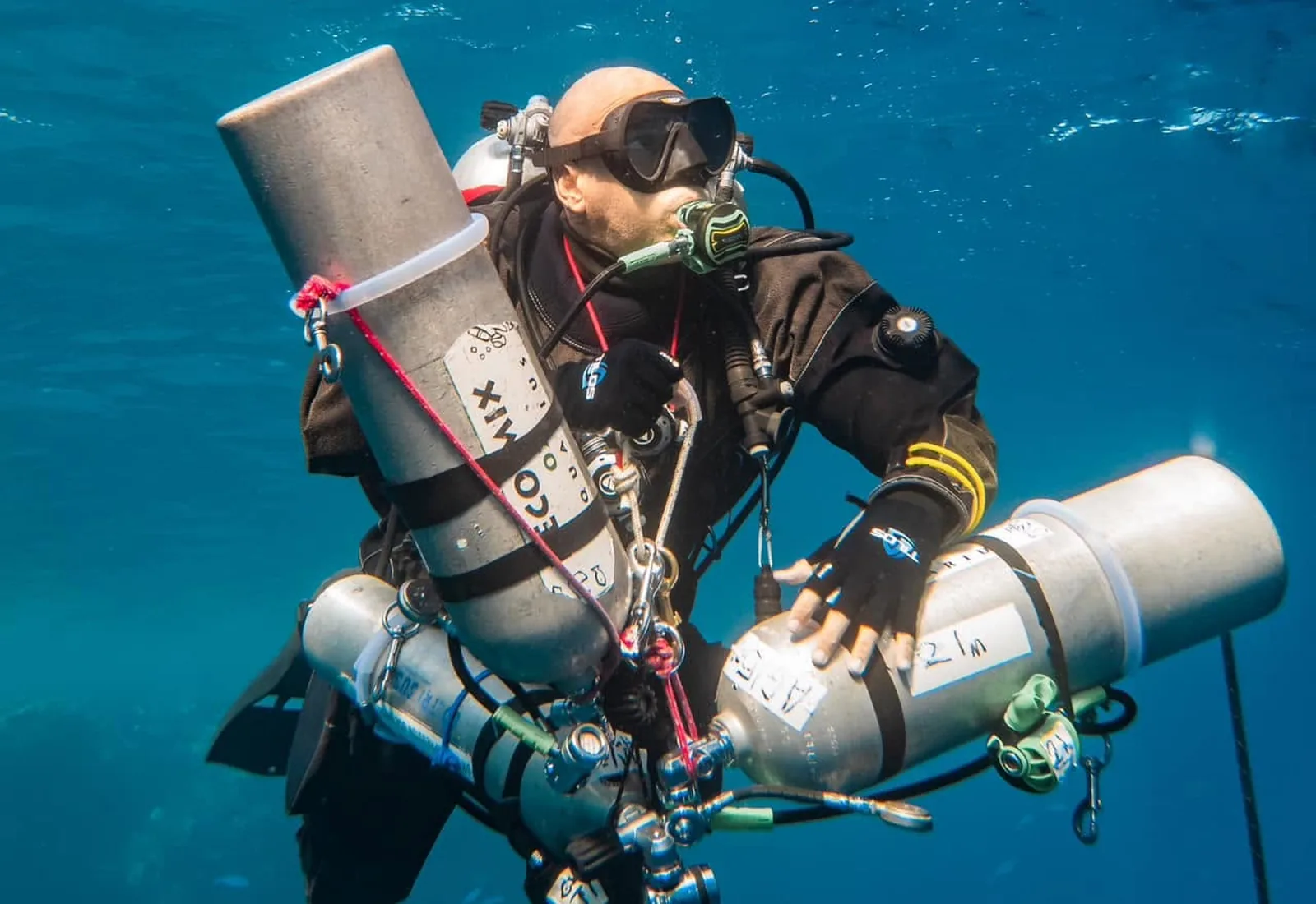 Ahmed Gabr — Guinness World Record holder for the deepest scuba dive, head instructor at Double Wing Tek